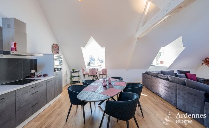 Ruime loft voor 5 personen met 2 slaapkamers, jacuzzi en priv�terras in Trois-Ponts