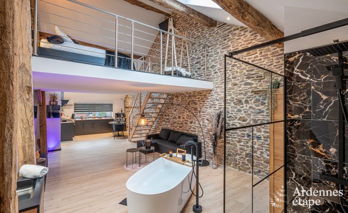 Charmante vakantiesuite met sauna in Trois-Ponts