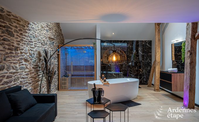 Charmante vakantiesuite met sauna in Trois-Ponts