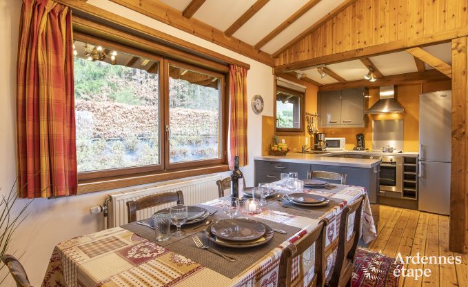 Chalet voor 5 personen met een uitzonderlijk terras in Vencimont