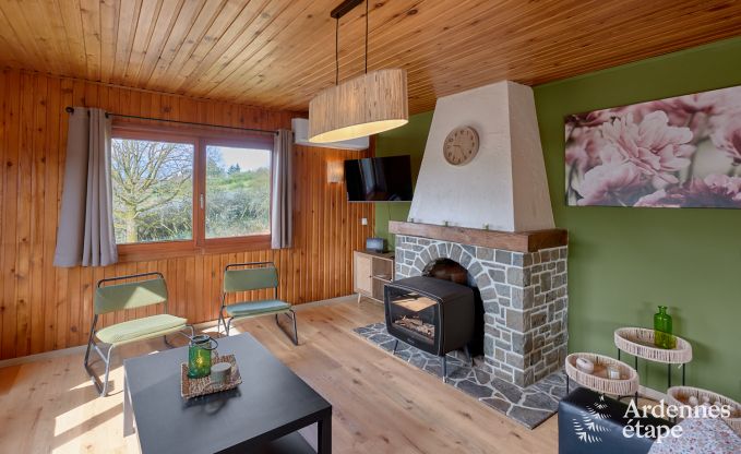 Charmante chalet in Vencimont voor 4-6 personen: gerenoveerd 2025, gezinsvriendelijke voorzieningen en fietsvriendelijke locatie