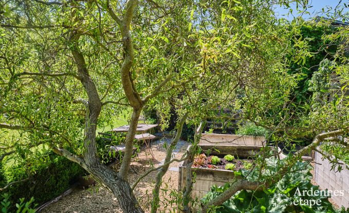 Romantische tiny house voor 2 personen met priv� jacuzzi, houtpelletkachel en tuin in Vielsalm, Ardennen