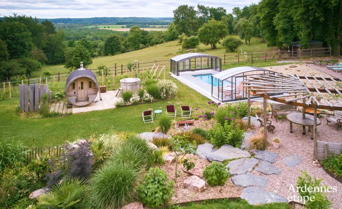 Knap vakantiehuis voor 2 met sauna en jacuzzi in Villers-en-Fagne