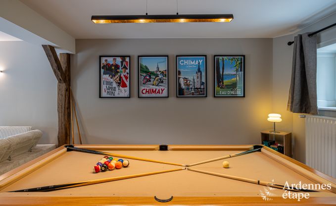 Luxueus ingericht vakantiehuis in Virelles voor 9 personen met open haard