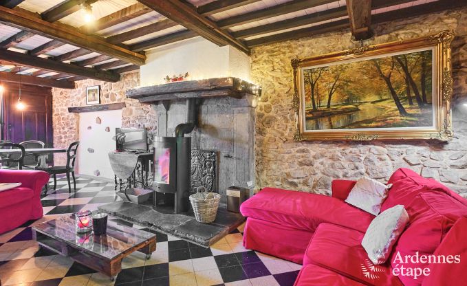 Charmante cottage voor 8 personen in Viroinval: sauna, kachel, bos dichtbij