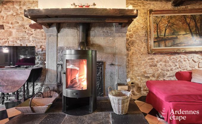 Charmante cottage voor 8 personen in Viroinval: sauna, kachel, bos dichtbij