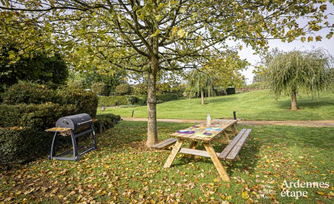 Vakantiehuis in Walcourt, Ardennen, 6 personen, 3 slaapkamers, buitenzwembad, gemeenschappelijke tuin, moderne voorzieningen