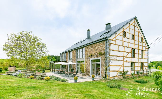 Groot, charmant huis voor 8 p. in Wellin (Ardennen)